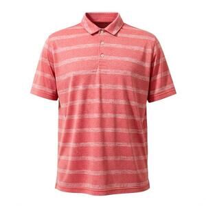 Puma Golf Polo Shirt Men's Size Large Red/White Dry-Cell Polyester Pounce